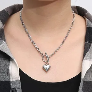 Dog Tag, stainless steel, Cuban chain, another view