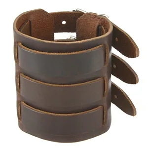 Strap Gauntlets, leather, another view