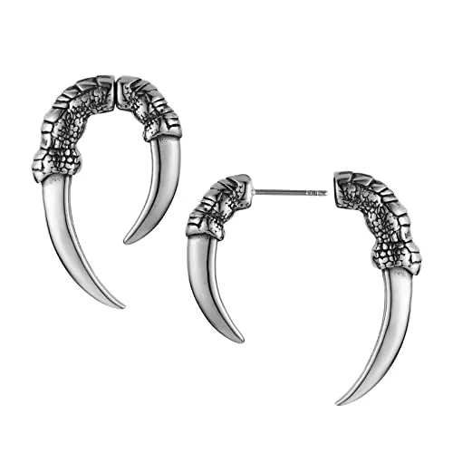 Dragon Claw Stud Earrings, stainless steel