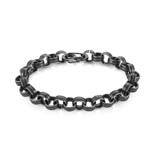 Circular Bracelet, stainless steel, 8 mm
