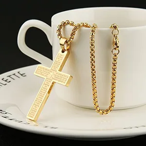 Lord's Prayer Pendant, stainless steel, another view