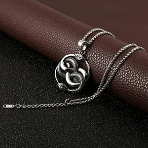 Snake Pendant, stainless steel, another view