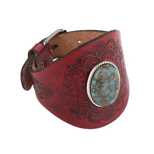 Turquoise Bracelet, leather