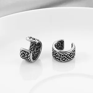 Celtic Knot Ear Cuffs, stainless steel, another view