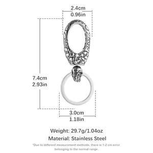 Car Motorcycle Keychain, stainless steel, another view