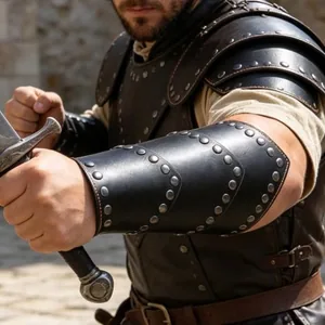 Archery Arm Bracers, leather, another view