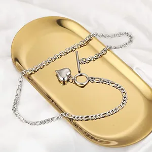 Dog Tag, stainless steel, Cuban chain, another view