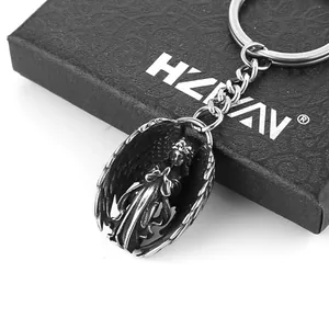 Universal Duty Key Keychain, stainless steel, another view