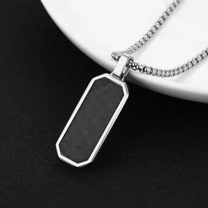 Dog Tag, stainless steel, silver, another view