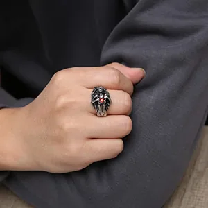 Medusa Ring, stainless steel, another view