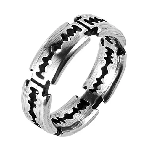 Edge Blades Ring, stainless steel