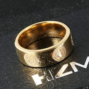 Catholic Ring, stainless steel, 8 mm, another view