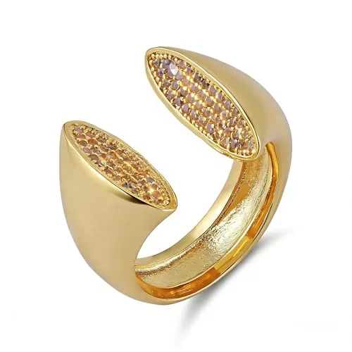 Open Ring, gold-plated steel, gold