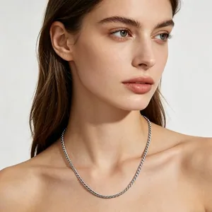 Everyday Wear Chain, stainless steel, Cuban link, 24 in, 3.5 mm, another view