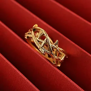 Crown Of Thorns Ring, stainless steel, another view
