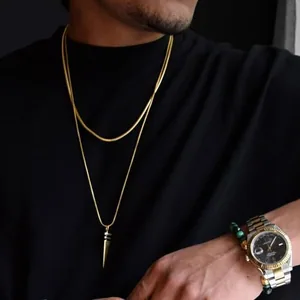Snake Chain, stainless steel, snake link, another view