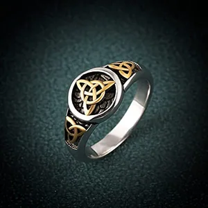 Celtic Knot Ring, stainless steel, another view