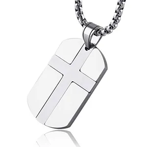 Dog Tag, stainless steel, silver, another view