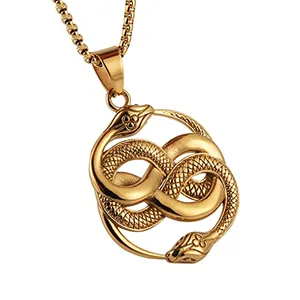 Snake Pendant, stainless steel, another view