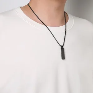 Bar Pendant, stainless steel, black, another view