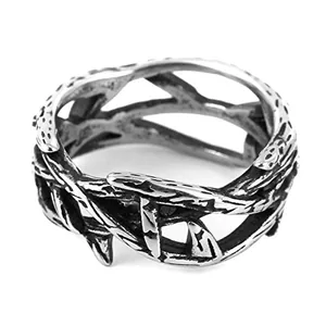 Crown Of Thorns Ring, stainless steel, another view
