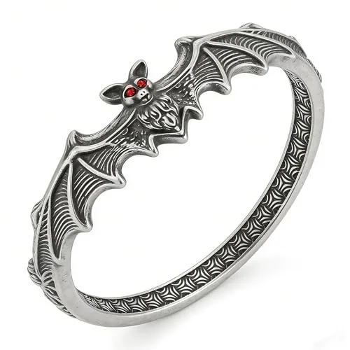 Bat Bangle, stainless steel, 36 in