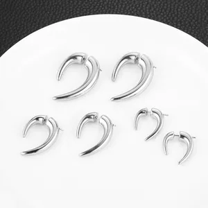 Dragon Claw Stud Earrings, stainless steel, another view