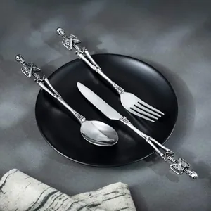 Skull Dinner Flatware Set, stainless steel, another view