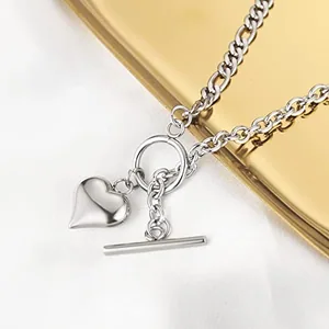 Dog Tag, stainless steel, Cuban chain, another view