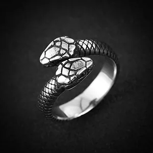 Snake Ring, stainless steel, another view