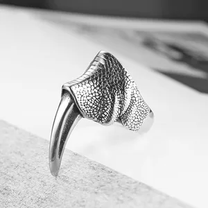 Dragon Claw Ring, stainless steel, another view