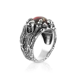 Evil Eye Ring, stainless steel, another view