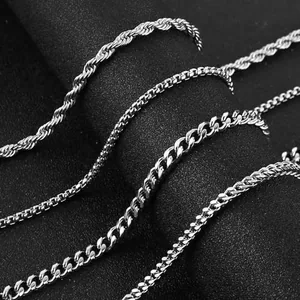 Fade Bracelet, stainless steel, Cuban chain, pack of 4, another view