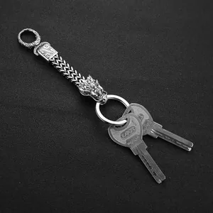 Motorcycle Keychain, stainless steel, another view