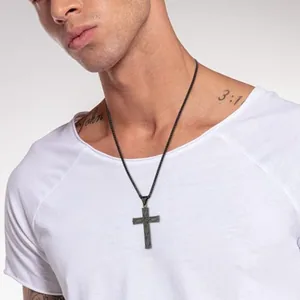 Infinity Celtic Cross Pendant, stainless steel, another view